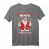 Heavy Metal Christmas Sleigher Hail Santa Claus Rock Musik T-Shirt – Perfekt für Weihnachtsfans, Musiker & Ugly Christmas Sweater Partys