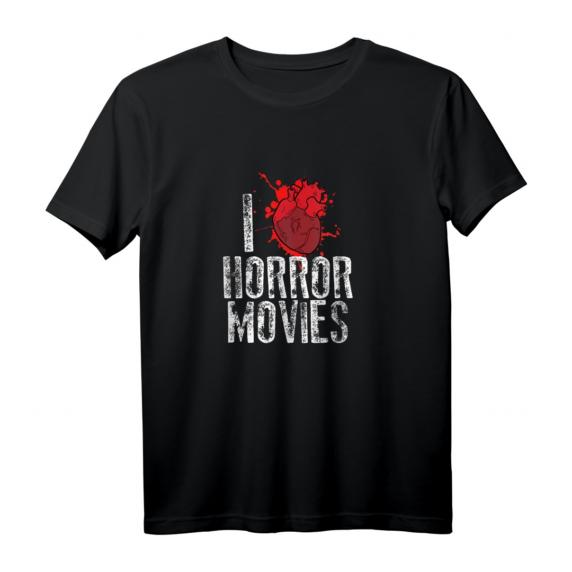 I Heart Horror Movies Lustig T-Shirt – Perfektes Geschenk für Horrorfilm-Fans & Halloween-Feiern