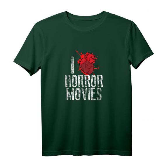 I Heart Horror Movies Lustig T-Shirt – Perfektes Geschenk für Horrorfilm-Fans & Halloween-Feiern