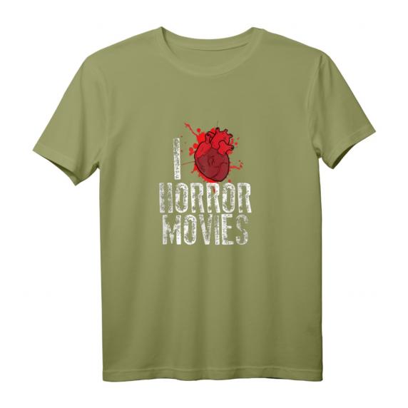 I Heart Horror Movies Lustig T-Shirt – Perfektes Geschenk für Horrorfilm-Fans & Halloween-Feiern