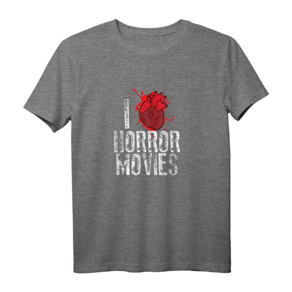 I Heart Horror Movies Lustig T-Shirt – Perfektes Geschenk für Horrorfilm-Fans & Halloween-Feiern
