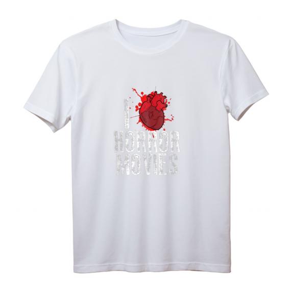I Heart Horror Movies Lustig T-Shirt – Perfektes Geschenk für Horrorfilm-Fans & Halloween-Feiern
