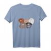Kawaii Hunde Manga Anime T-Shirt für Damen, Mädchen & Kinder – Bunte Tier-Motive für Anime- und Manga-Fans, perfekt als Geschenk