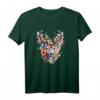 Hirsch T-Shirt Damen - Buntes Trachtenshirt für Volksfeste, Oktoberfest & Wiesn, lustiges Dirndl Ersatz, bayerisches Trachtenoutfit