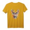 Hirsch T-Shirt Damen - Buntes Trachtenshirt für Volksfeste, Oktoberfest & Wiesn, lustiges Dirndl Ersatz, bayerisches Trachtenoutfit