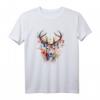 Hirsch T-Shirt Damen - Buntes Trachtenshirt für Volksfeste, Oktoberfest & Wiesn, lustiges Dirndl Ersatz, bayerisches Trachtenoutfit