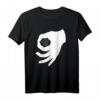 Jugend Handzeichen Reingeguckt Spiel Spruch T-Shirt mit Rückenprint – Lustiges Schul- und Freizeitshirt für Teens
