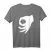 Jugend Handzeichen Reingeguckt Spiel Spruch T-Shirt mit Rückenprint – Lustiges Schul- und Freizeitshirt für Teens