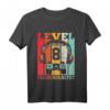 Kinder Geburtstagsshirt Level 8 für Jungen - Gaming Controller Design für den 8. Geburtstag, perfekt für Party & LAN-Party