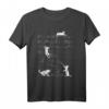 Niedliches Katze Musiknote Vintage Retro Musiker T-Shirt – Lustiges Geschenk für Musiker, Musiklehrer und Tierliebhaber zu Weihnachten & Geburtstag