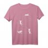 Niedliches Katze Musiknote Vintage Retro Musiker T-Shirt – Lustiges Geschenk für Musiker, Musiklehrer und Tierliebhaber zu Weihnachten & Geburtstag