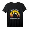 Katze - Pew Pew Madafakas Crazy Cat Gun T-Shirt Lustiges Geschenk für Katzenfans, Humorvolle Party-Shirts für Männer und Frauen