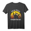 Katze - Pew Pew Madafakas Crazy Cat Gun T-Shirt Lustiges Geschenk für Katzenfans, Humorvolle Party-Shirts für Männer und Frauen