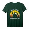 Katze - Pew Pew Madafakas Crazy Cat Gun T-Shirt Lustiges Geschenk für Katzenfans, Humorvolle Party-Shirts für Männer und Frauen