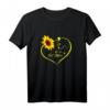 Katzenmama Sonnenblume T-Shirt – Süßes Herz-Design für Katzenliebhaberinnen, Muttertag & Geburtstagsgeschenk