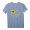 Katzenmama Sonnenblume T-Shirt – Süßes Herz-Design für Katzenliebhaberinnen, Muttertag & Geburtstagsgeschenk