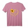 Katzenmama Sonnenblume T-Shirt – Süßes Herz-Design für Katzenliebhaberinnen, Muttertag & Geburtstagsgeschenk