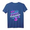 Kinder dritter Geburtstag Mädchen Geschenk - Prinzessin T-Shirt mit Luftballons & Kronen Motiv für 3-Jährige