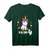 Kinder T-Shirt zum 4. Geburtstag für Mädchen mit Einhorn-Design – Perfekt als Geschenk & für Kindergeburtstag