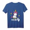 Kinder T-Shirt zum 4. Geburtstag für Mädchen mit Einhorn-Design – Perfekt als Geschenk & für Kindergeburtstag