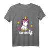 Kinder T-Shirt zum 4. Geburtstag für Mädchen mit Einhorn-Design – Perfekt als Geschenk & für Kindergeburtstag
