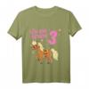 Kinder Pony T-Shirt zum 3. Geburtstag für Mädchen - Süßes Pferde Motiv für kleine Reiterinnen und Geburtstagsfeier