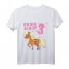 Kinder Pony T-Shirt zum 3. Geburtstag für Mädchen - Süßes Pferde Motiv für kleine Reiterinnen und Geburtstagsfeier