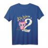 Kinder Geburtstagsshirt Eule - 2 Jahre lustiges T-Shirt für Mädchen & Jungen, perfektes Geschenk für den zweiten Geburtstag