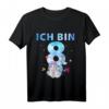 Kinder 8. Geburtstag Mädchen Meerjungfrauen T-Shirt – Niedliches Geburtstag Outfit für 8-Jährige, Meerjungfrauen Motto, Party & Geschenkidee