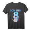Kinder 8. Geburtstag Mädchen Meerjungfrauen T-Shirt – Niedliches Geburtstag Outfit für 8-Jährige, Meerjungfrauen Motto, Party & Geschenkidee