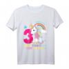 Einhorn Geburtstags T-Shirt für Mädchen zum 3. Geburtstag - Perfektes Geschenk & Partydeko mit Spruch 'Endlich 3 - Jetzt starte ich erst richtig durch'