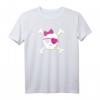 Piratin T-Shirt mit Schädel, Knochen, Herz und Augenklappe – Lustiges Piratenkostüm für Geburtstag, Weihnachten & Valentinstag