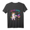 Kinder 6 Geburtstag Mädchen Ich bin 6 Jahre alt Party Einhorn T-Shirt – Buntes Geburtstagsoutfit für Kinder, perfekte Geschenkidee für die Geburtstagsfeier und Schulparty