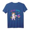 Kinder 6 Geburtstag Mädchen Ich bin 6 Jahre alt Party Einhorn T-Shirt – Buntes Geburtstagsoutfit für Kinder, perfekte Geschenkidee für die Geburtstagsfeier und Schulparty