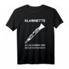 Klarinette T-Shirt für Musiker - Bassklarinette & B-Klarinette Geschenk für Orchesterliebhaber, Geburtstags- & Weihnachtsgeschenk