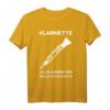 Klarinette T-Shirt für Musiker - Bassklarinette & B-Klarinette Geschenk für Orchesterliebhaber, Geburtstags- & Weihnachtsgeschenk
