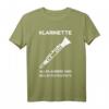 Klarinette T-Shirt für Musiker - Bassklarinette & B-Klarinette Geschenk für Orchesterliebhaber, Geburtstags- & Weihnachtsgeschenk