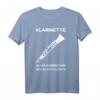 Klarinette T-Shirt für Musiker - Bassklarinette & B-Klarinette Geschenk für Orchesterliebhaber, Geburtstags- & Weihnachtsgeschenk