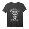 Böse Alte Frau unordentlicher Brötchenschädel T-Shirt – Lustiges Halloween- und Feiertags-Shirt für Erwachsene