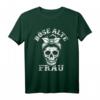 Böse Alte Frau unordentlicher Brötchenschädel T-Shirt – Lustiges Halloween- und Feiertags-Shirt für Erwachsene