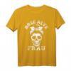 Böse Alte Frau unordentlicher Brötchenschädel T-Shirt – Lustiges Halloween- und Feiertags-Shirt für Erwachsene
