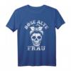 Böse Alte Frau unordentlicher Brötchenschädel T-Shirt – Lustiges Halloween- und Feiertags-Shirt für Erwachsene