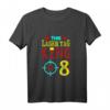 Kinder 8. Geburtstag Laser Tag King T-Shirt – Bunte Themenparty Kleidung für Jungen und Mädchen, Perfekt zum Geburtstag & Überraschungsgeschenk