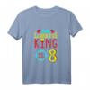 Kinder 8. Geburtstag Laser Tag King T-Shirt – Bunte Themenparty Kleidung für Jungen und Mädchen, Perfekt zum Geburtstag & Überraschungsgeschenk