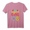 Kinder 8. Geburtstag Laser Tag King T-Shirt – Bunte Themenparty Kleidung für Jungen und Mädchen, Perfekt zum Geburtstag & Überraschungsgeschenk