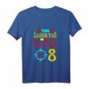 Kinder 8. Geburtstag Laser Tag King T-Shirt – Bunte Themenparty Kleidung für Jungen und Mädchen, Perfekt zum Geburtstag & Überraschungsgeschenk