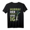 Herren & Damen 16. Geburtstag T-Shirt – Hurra der Lauch wird 16 lustiges Spruchmotiv für die Geburtstagsparty