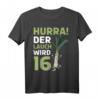 Herren & Damen 16. Geburtstag T-Shirt – Hurra der Lauch wird 16 lustiges Spruchmotiv für die Geburtstagsparty