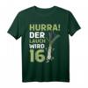 Herren & Damen 16. Geburtstag T-Shirt – Hurra der Lauch wird 16 lustiges Spruchmotiv für die Geburtstagsparty