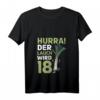 Lustiges 18. Geburtstag T-Shirt mit Slogan 'Hurra der Lauch wird 18' für Damen und Herren – Perfekt für die Geburtstagsparty